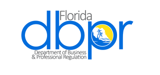 Logo of the Florida Department of Business & Professional Regulation on a transparent background