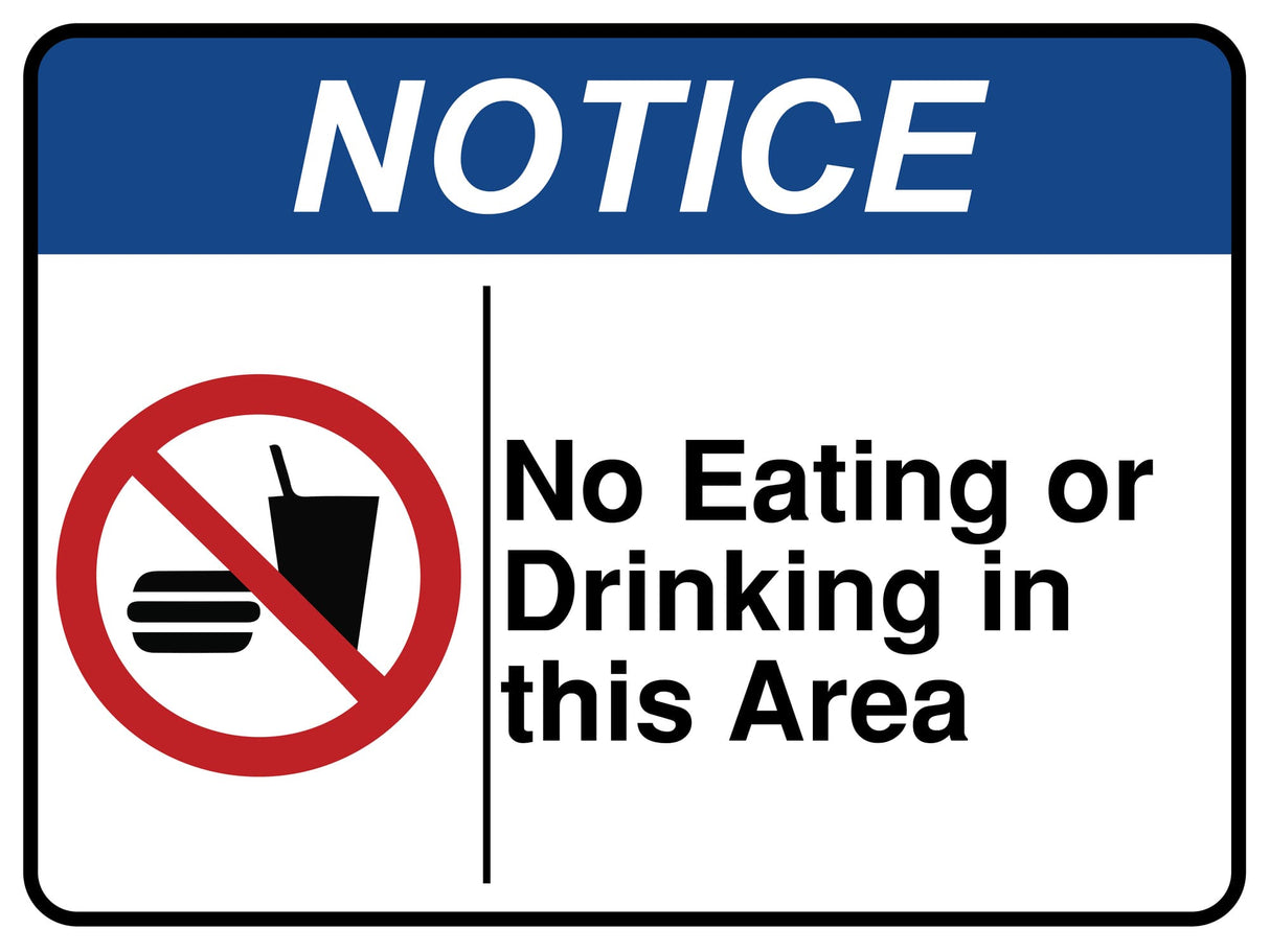 No Eating Or Drinking In This Area