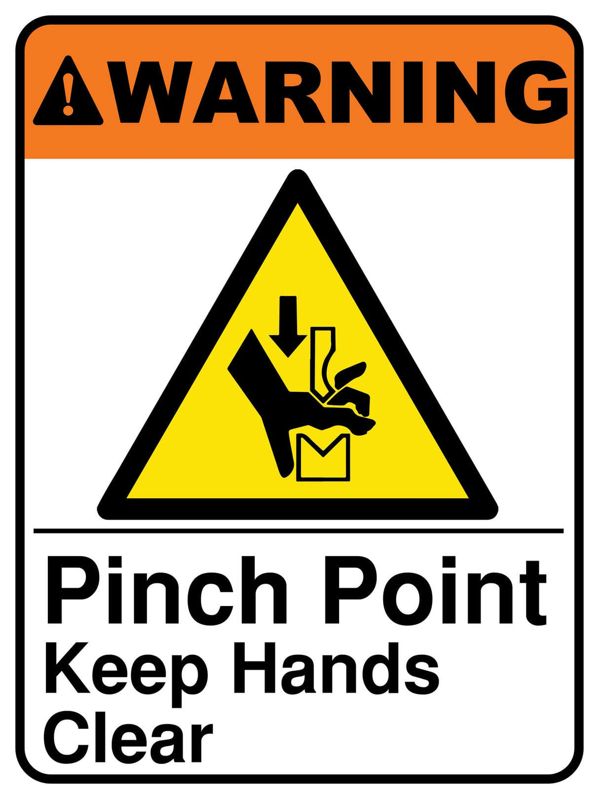 Pinch Point Keep Hands Clear