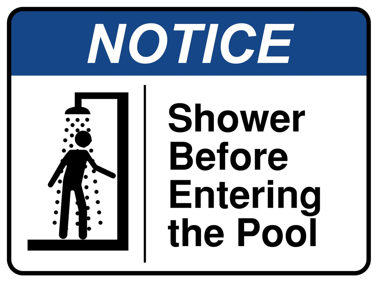 Shower Before Entering The Pool