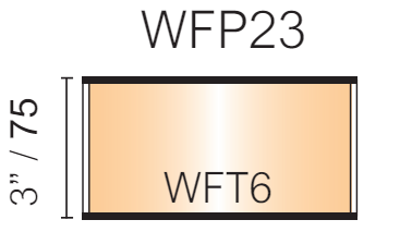 Vista Wall Sign - 6" Wide