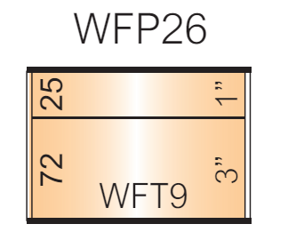 Vista Wall Sign - 6" Wide