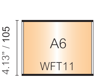 Vista Wall Sign - 6" Wide