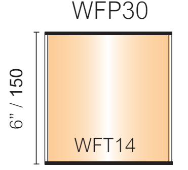 Vista Wall Sign - 6" Wide