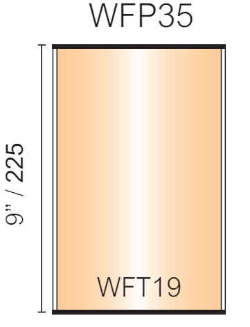 Vista Wall Sign - 6" Wide