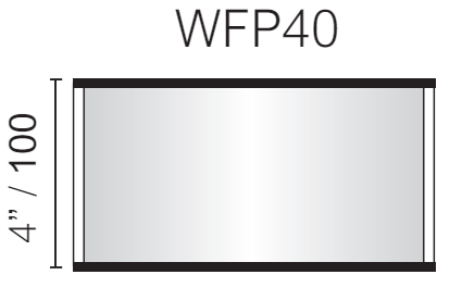 Vista Wall Sign - 8" Wide