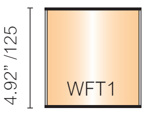 Vista Wall Sign - 4.5" Wide