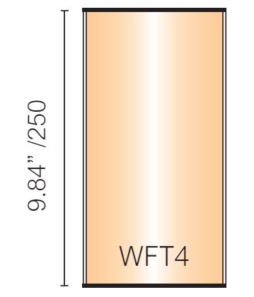 Vista Wall Sign - 4.5" Wide