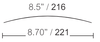 Vista Wall Sign - 8.75" Wide