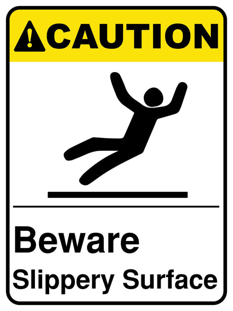 Beware Slippery Surface