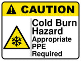 Cold Burn Hazard Appropriate Ppe Required