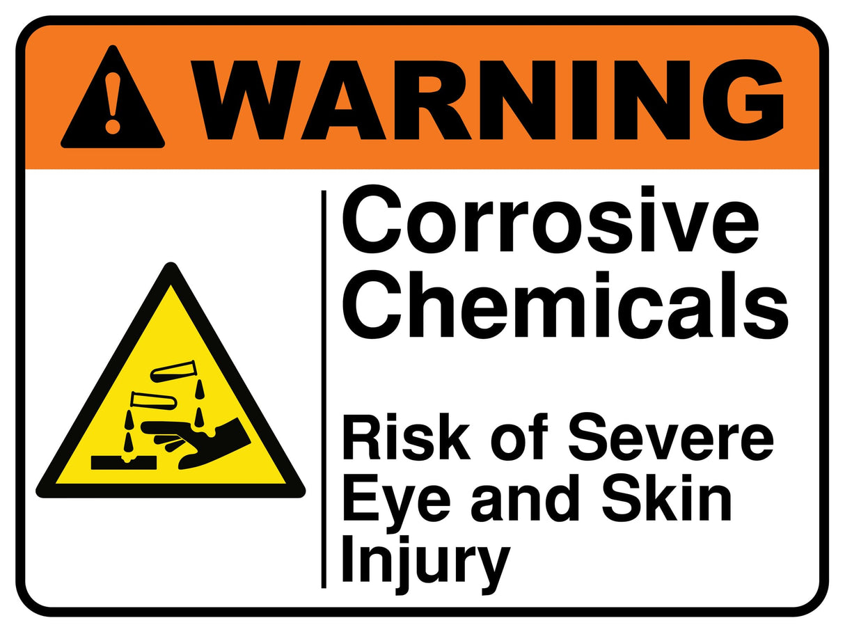 Corrosive Materials Risk Of Severe Eye And Skin Injury