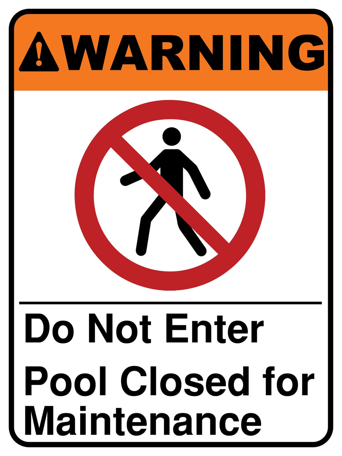 Do Not Use Pool Sign Do Not Enter Pool Closed For Maintenance - Sign-Age