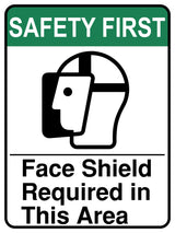 Face Shield Required In This Area