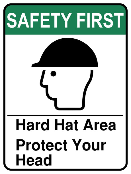 Hard Hat Area Protect Your Head
