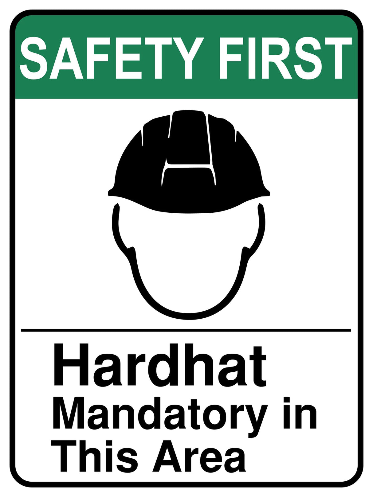 Hardhat Mandatory In This Area