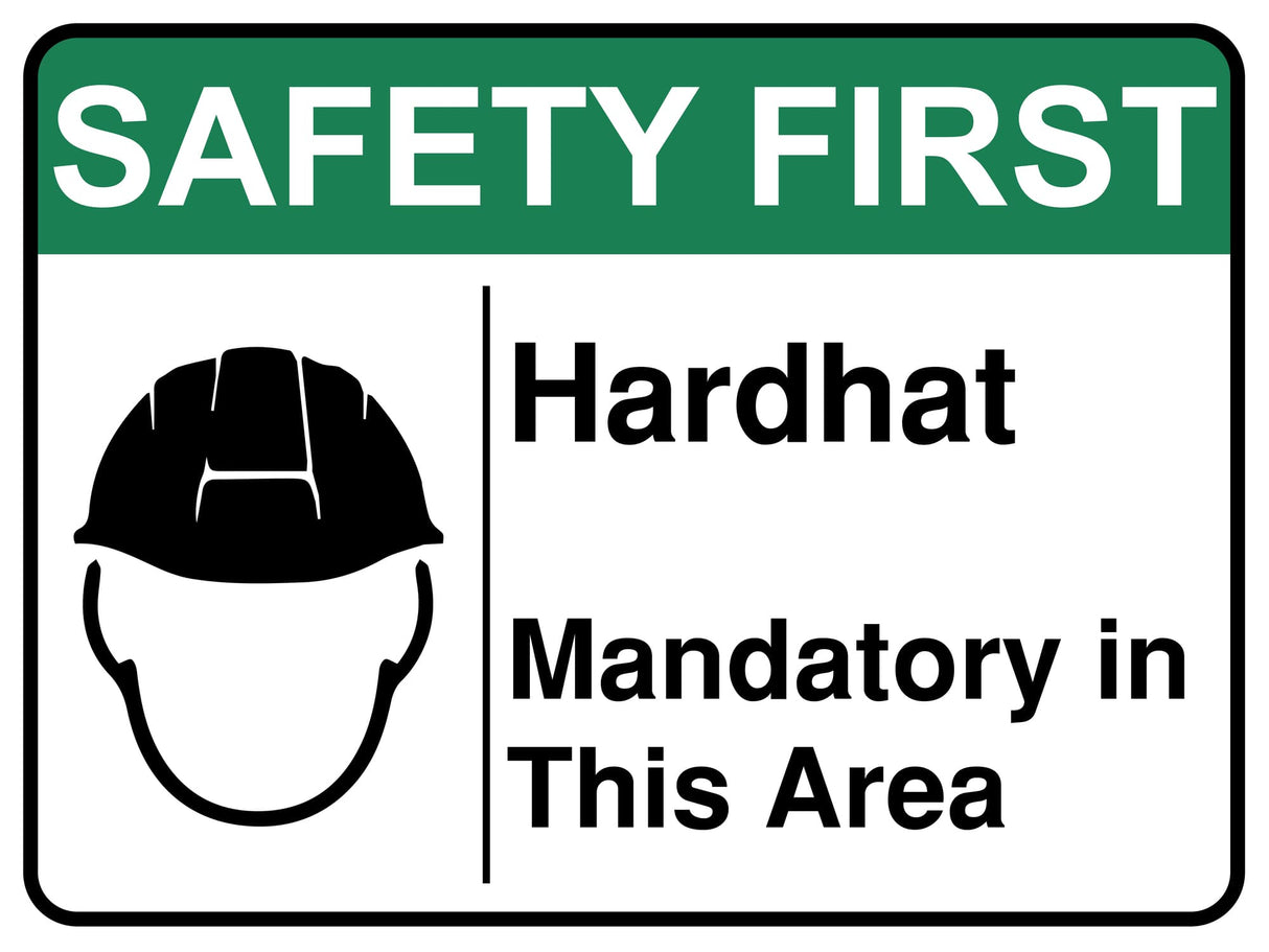 Hardhat Mandatory In This Area