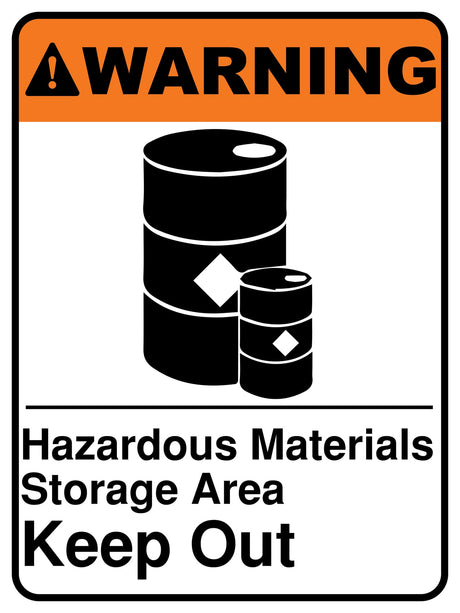 Hazardous Materials Storage Area Keep Out