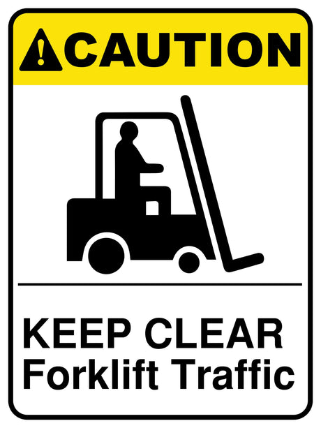 Keep Clear Forklift Traffic