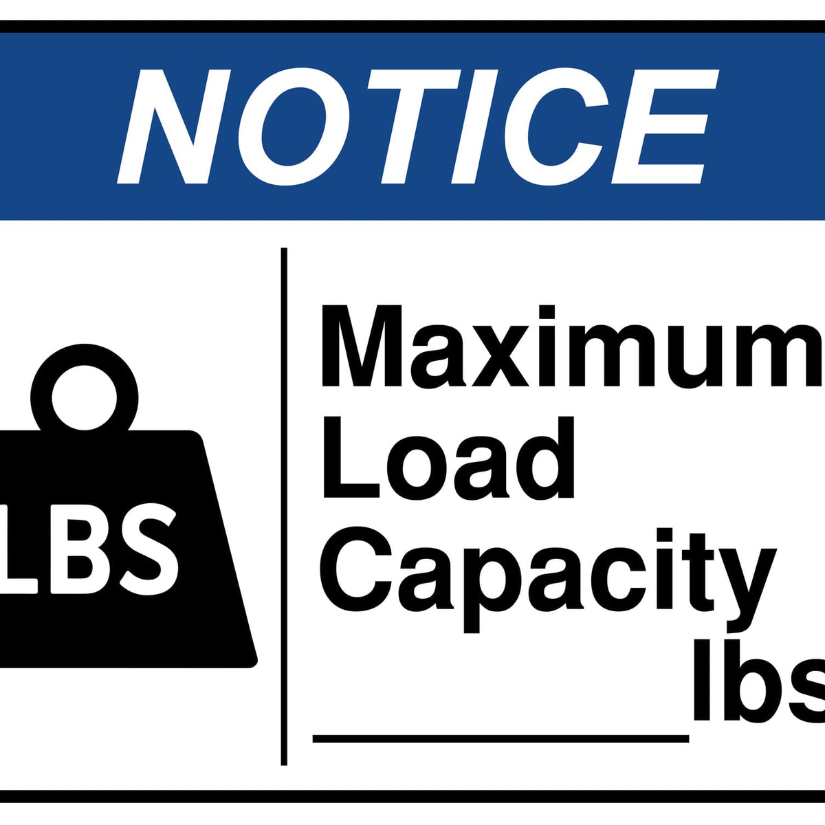 Maximum Load Capacity Lbs - Sign-Age