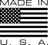 American flag with 'Made in U.S.A.' text