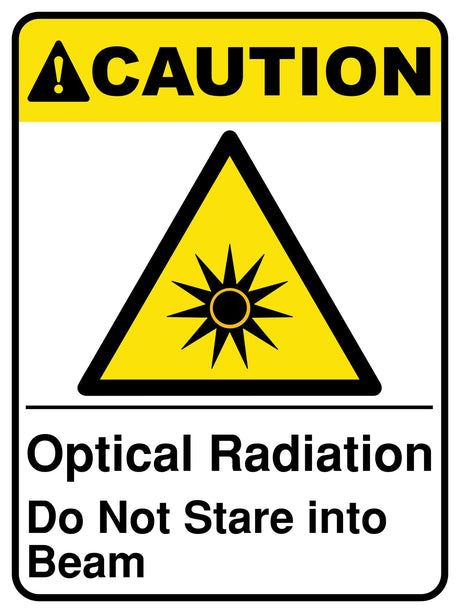 Optical Radiation Do Not Stare Into Beam
