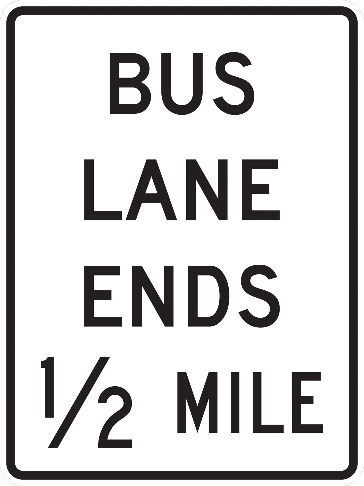 Bus Lane Ends X Mile Post Mounted R03 12H Sign Age bus-lane-ends-x-mile-post-mounted-r03-12h-sign-age