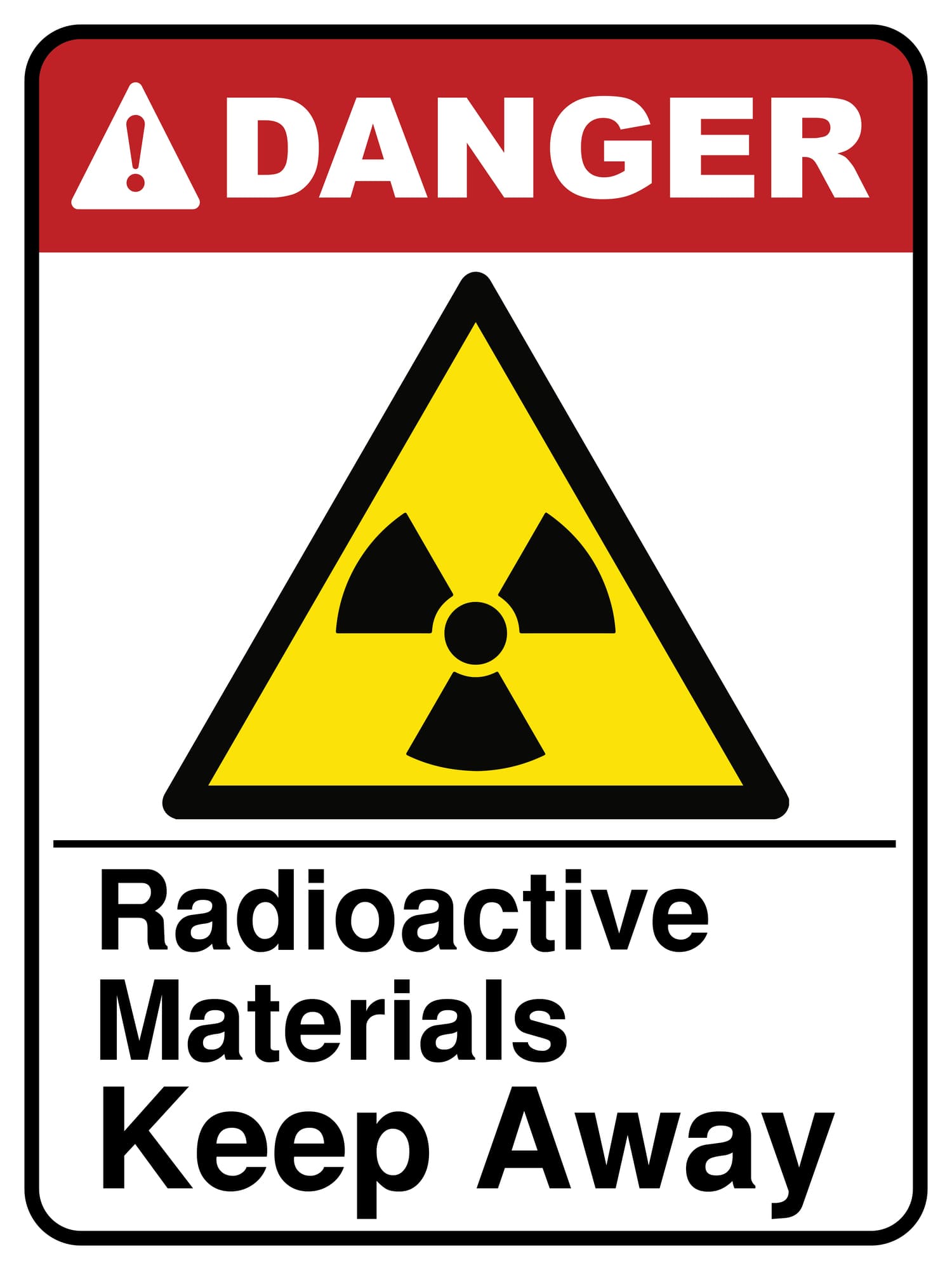 Reactive Material Sign Radioactive Materials Keep Away - Sign-Age
