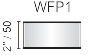 Vista Wall Sign -  4" Wide