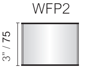 Vista Wall Sign -  4" Wide