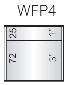 Vista Wall Sign -  4" Wide