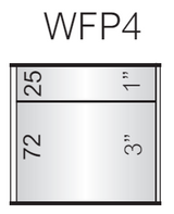 Vista Wall Sign -  4" Wide