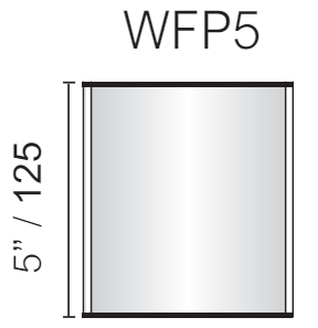 Vista Wall Sign -  4" Wide