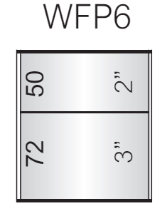 Vista Wall Sign -  4" Wide