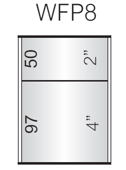 Vista Wall Sign -  4" Wide