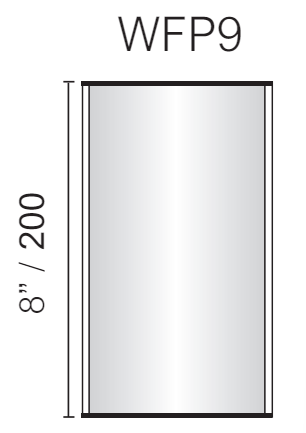 Vista Wall Sign -  4" Wide