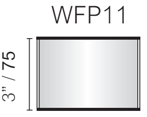Vista Wall Sign -  4.75" Wide