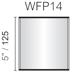 Vista Wall Sign -  4.75" Wide