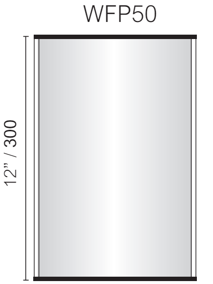 Vista Wall Sign -  8" Wide